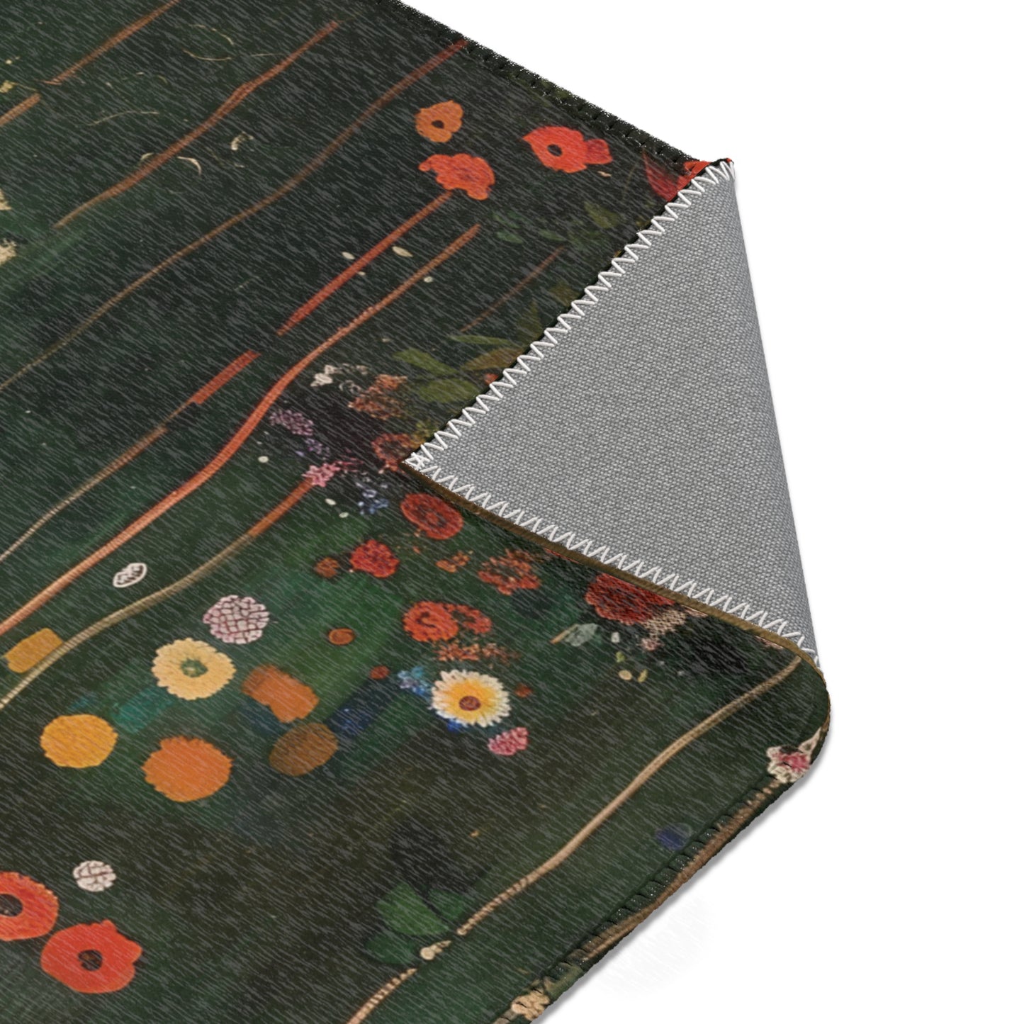 Gustav Klimt Inspired Area Rug, Funky, Colorful, & Unique Area Rugs, Custom Print Rug or Bathmat, 3 Sizes - 24x36 in, 36x60 in and 48x72 in