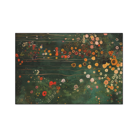 Heavy Duty Floor Mat, Gustav Klimt Inspired Funky, Colorful, and Unique Décor, 5 Sizes - 18 x 24, 18 x 27, 24 x 36, 36 x 60, 48 x 72