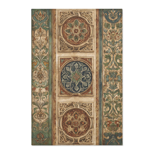 Moroccan Area Rug, Low Pile, Funky, Colorful, & Unique Area Rugs, Custom Print Rug or Bathmat, 3 Sizes - 24x36 in, 36x60 in and 48x72 in