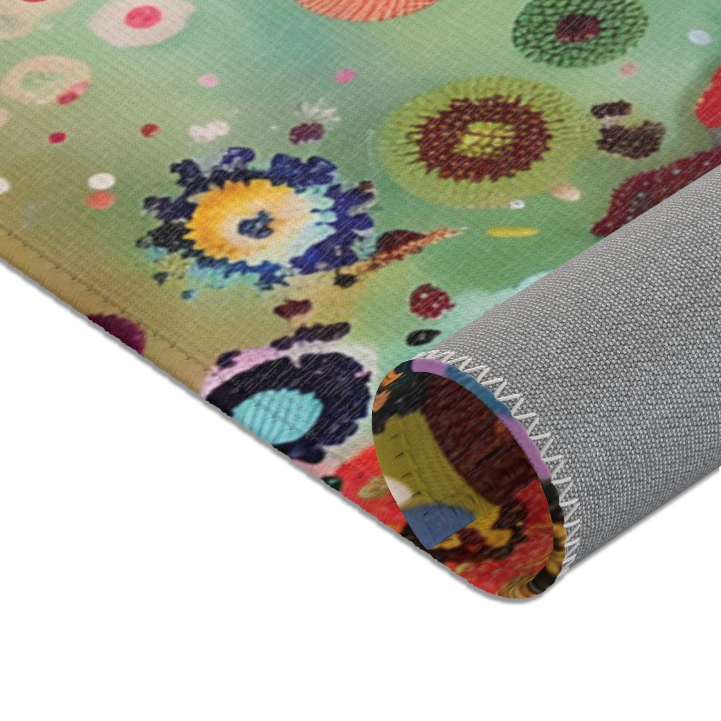 Gustav Klimt Inspired Area Rug, Funky, Colorful, & Unique Area Rugs, Custom Print Rug or Bathmat, 3 Sizes - 24x36 in, 36x60 in and 48x72 in