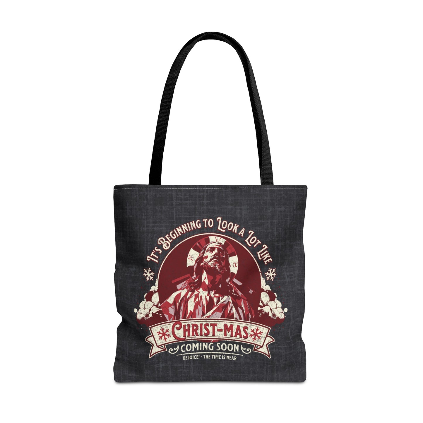 It's Beginning to Look A Lot like Christ-mas Tote Bag, Travel Bag, Bible Bag, Gift for Church Member, Book Bag, Getaway Bag, Vacation Bible School, Church Camp Bag
