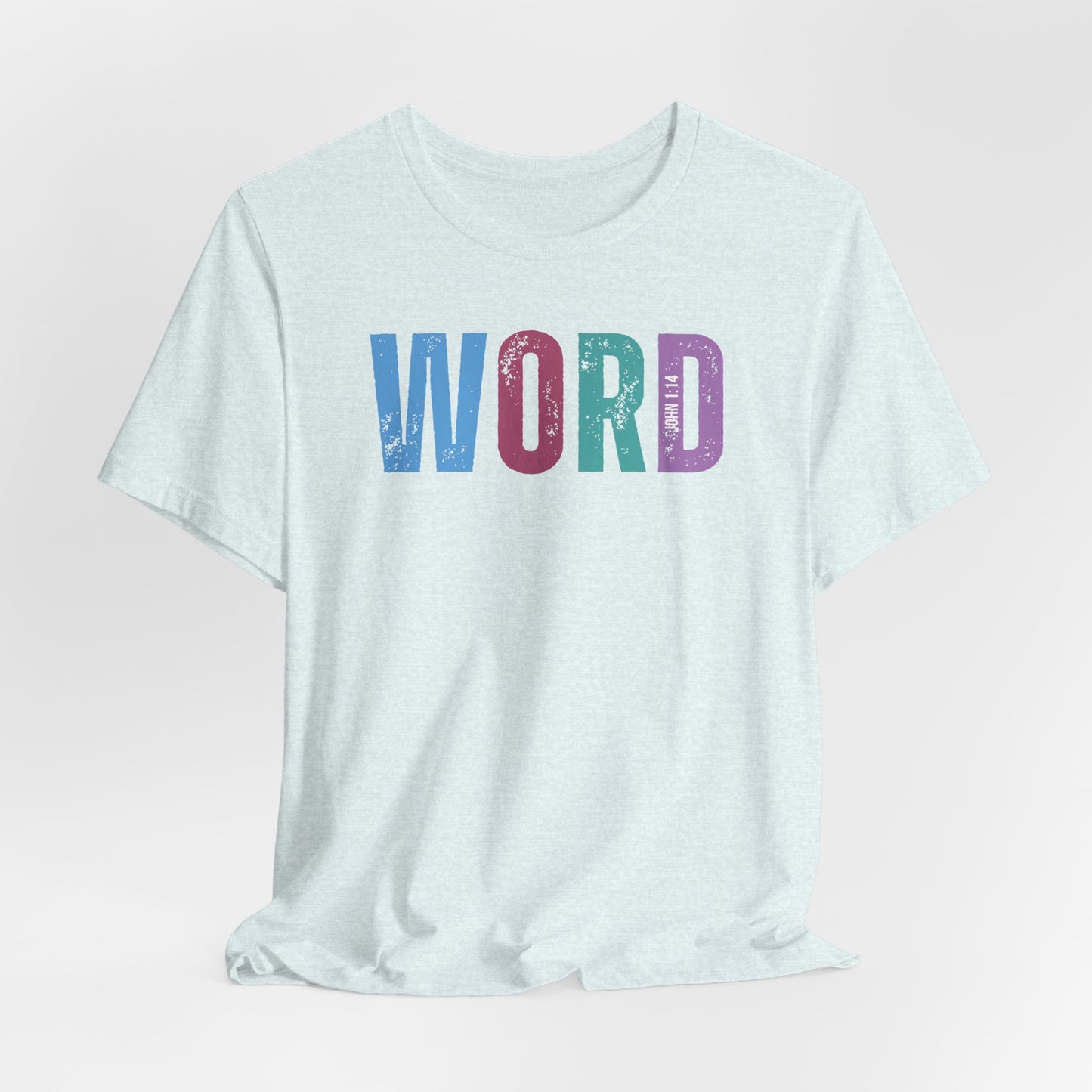Word, John 1:14 T-shirt - Unisex Jersey Short Sleeve Tee, Christian Merch, Christian Streetwear, Faith Based Shirt, Christian Apparel, Christian Shirts
