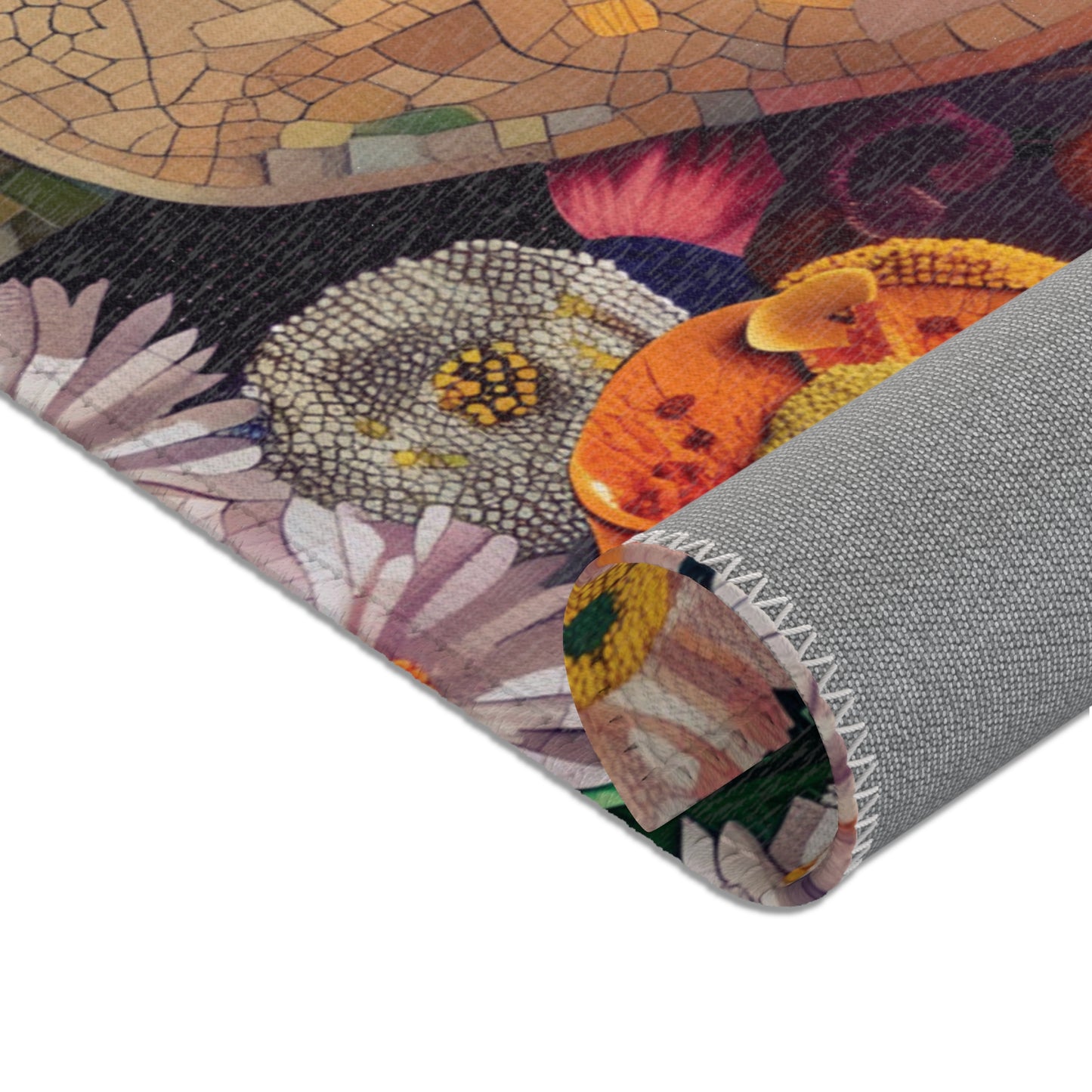 Gustav Klimt Inspired Area Rug, Funky, Colorful, & Unique Area Rugs, Custom Print Rug or Bathmat, 3 Sizes - 24x36 in, 36x60 in and 48x72 in