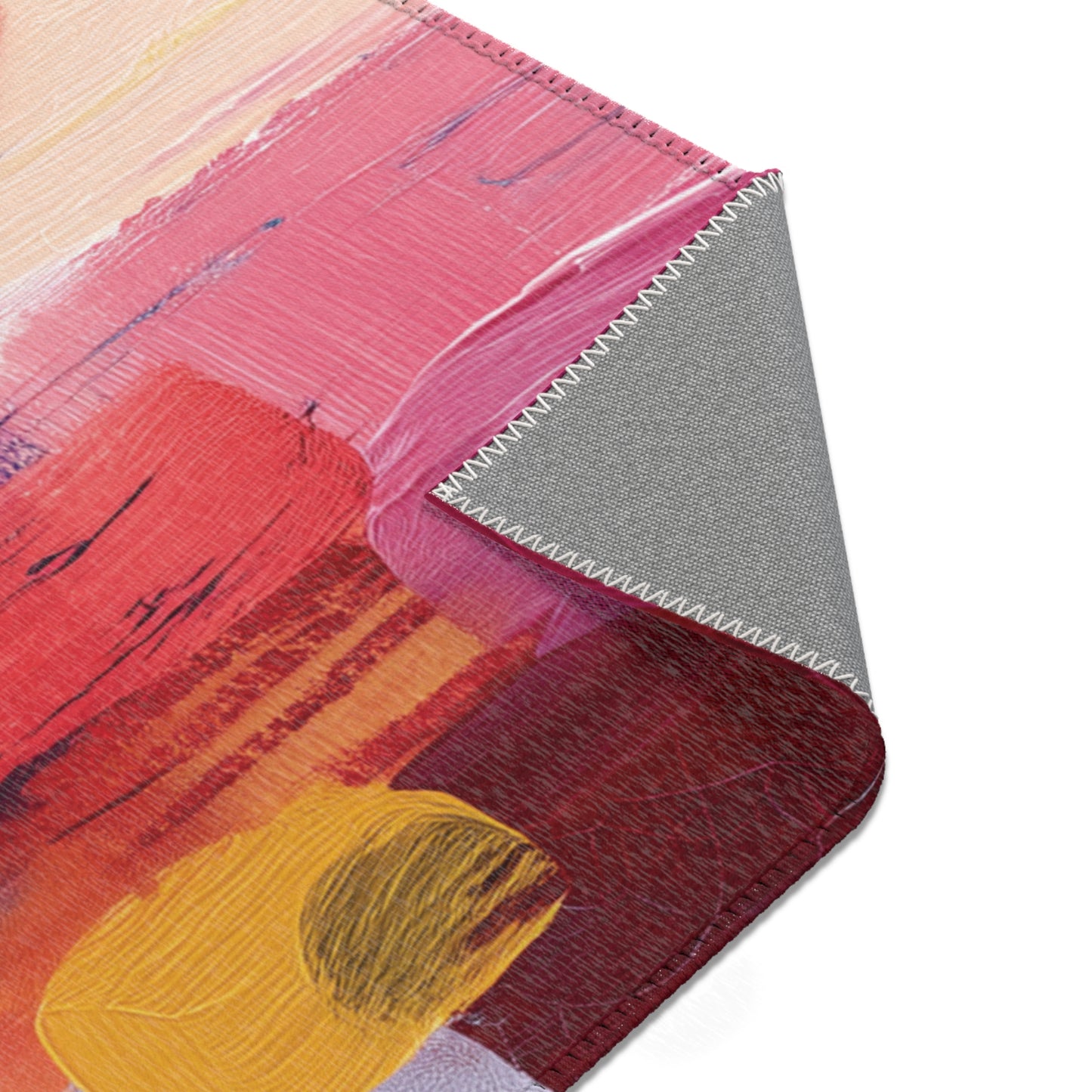 Modern Boho Area Rug, Funky, Colorful, & Unique Area Rugs, Custom Print Rug or Bathmat, 3 Sizes - 24x36 in, 36x60 in and 48x72 in