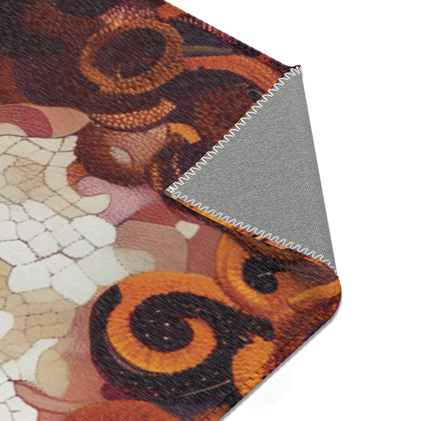 Gustav Klimt Inspired Area Rug, Funky, Colorful, & Unique Area Rugs, Custom Print Rug or Bathmat, 3 Sizes - 24x36 in, 36x60 in and 48x72 in