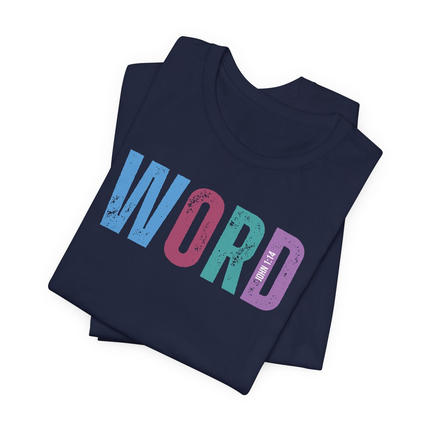 Word, John 1:14 T-shirt - Unisex Jersey Short Sleeve Tee, Christian Merch, Christian Streetwear, Faith Based Shirt, Christian Apparel, Christian Shirts