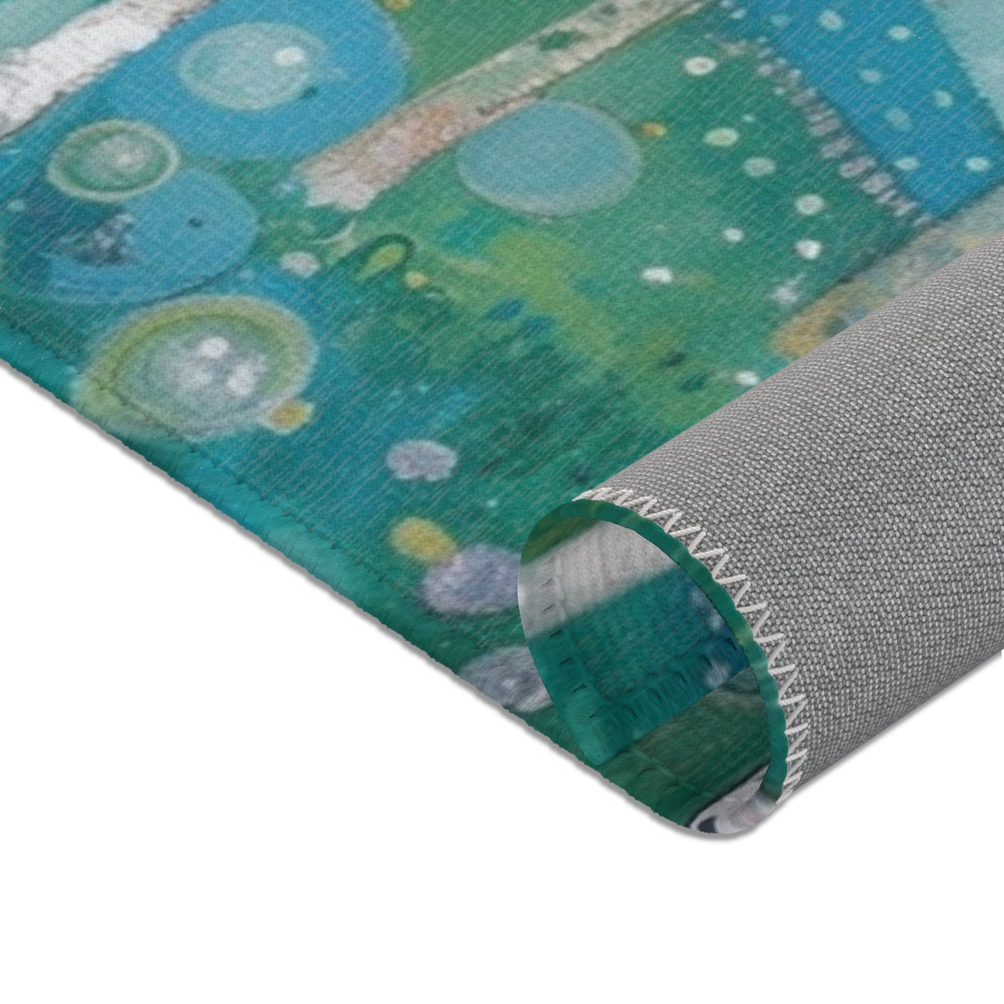 Gustav Klimt Inspired Area Rug, Funky, Colorful, & Unique Area Rugs, Custom Print Rug or Bathmat, 3 Sizes - 24x36 in, 36x60 in and 48x72 in