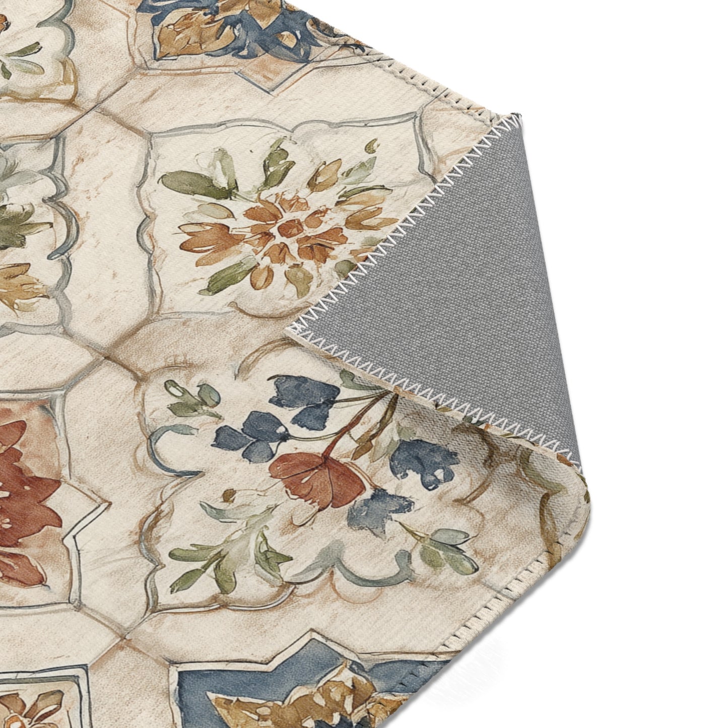 Moroccan Area Rug, Low Pile, Funky, Off White, & Unique Area Rugs, Custom Print Rug or Bathmat, 2 Sizes - 24x36 in and 48x72 in