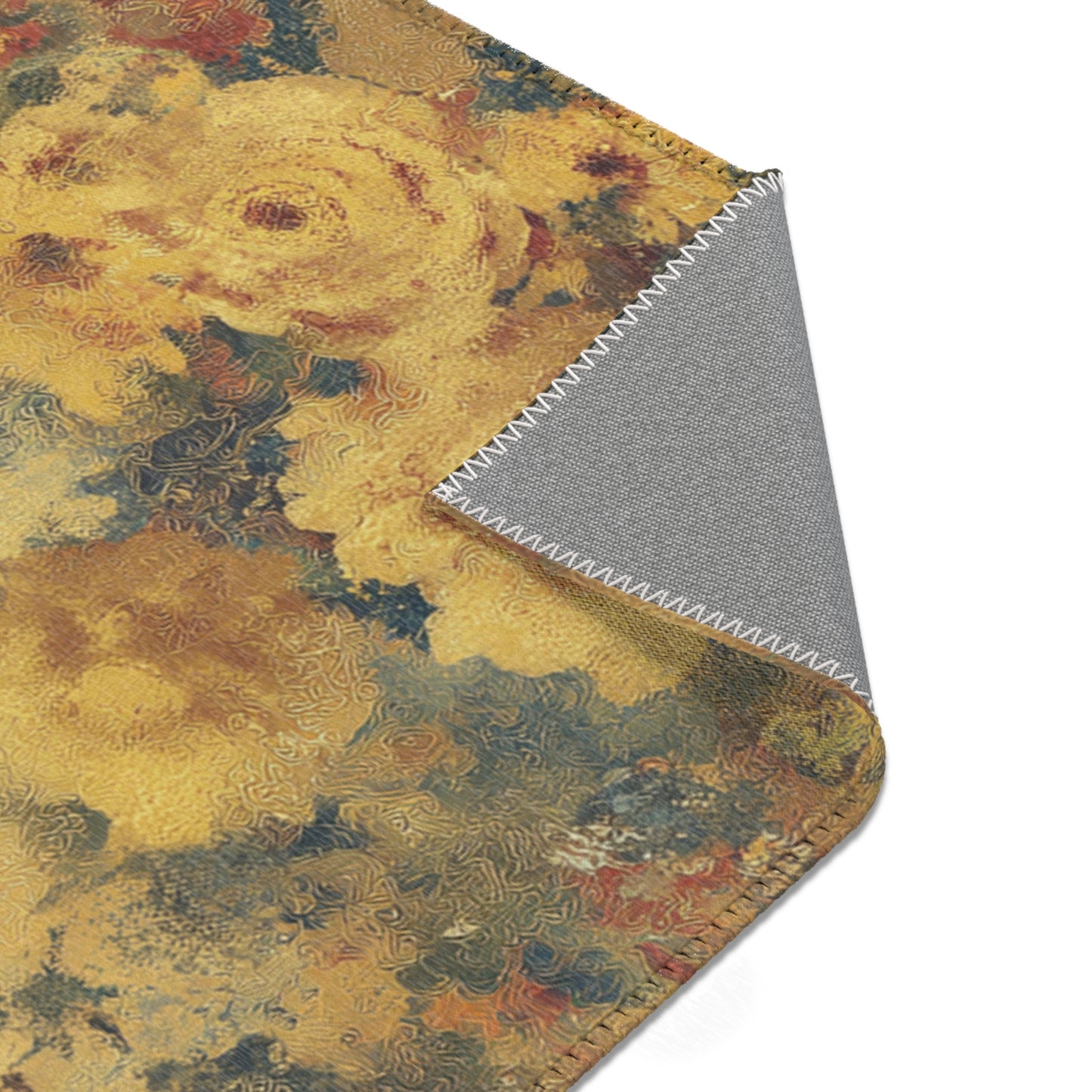Gustav Klimt Inspired Area Rug, Funky, Colorful, & Unique Area Rugs, Custom Print Rug or Bathmat, 3 Sizes - 24x36 in, 36x60 in and 48x72 in