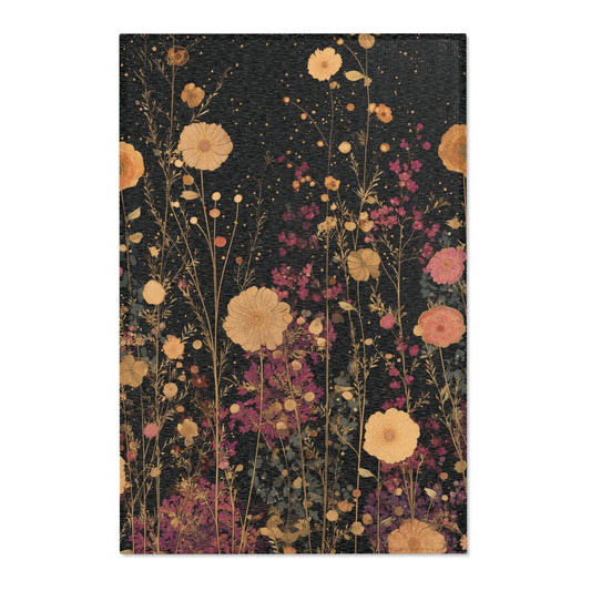 Gustav Klimt Inspired Area Rug, Low Pile, Funky, Colorful, & Unique Area Rugs, Custom Print Rug or Bathmat, 3 Sizes-24x36", 36x60", 48x72"