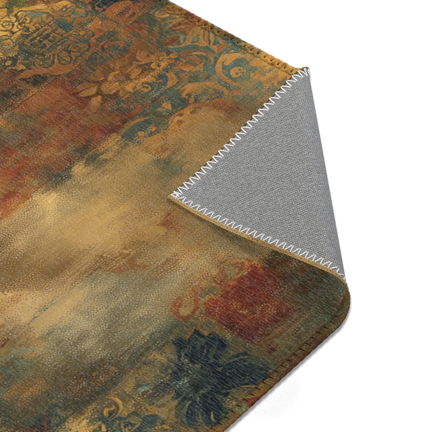 Gustav Klimt Inspired Area Rug, Funky, Colorful, & Unique Area Rugs, Custom Print Rug or Bathmat, 3 Sizes - 24x36 in, 36x60 in and 48x72 in