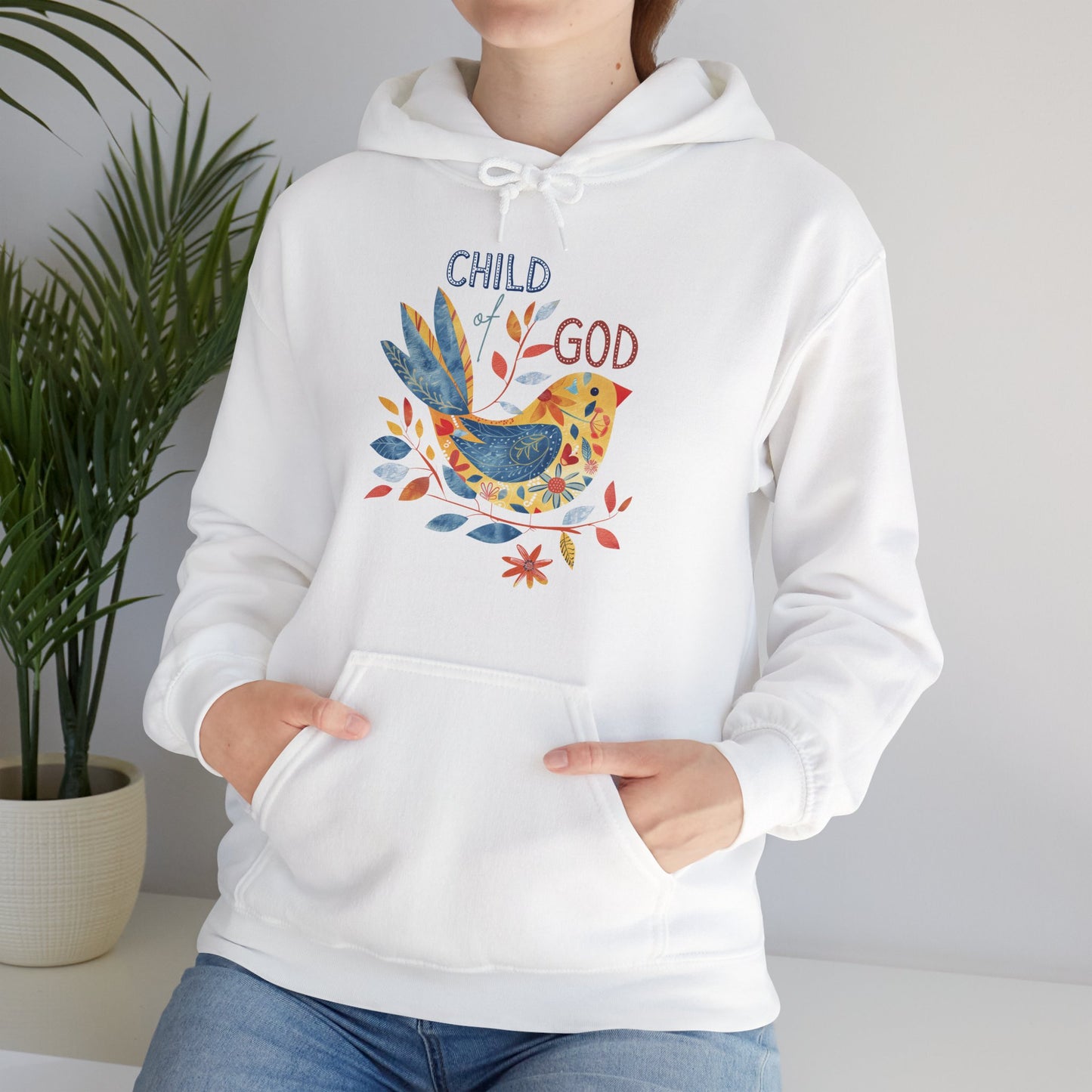 Child of God Unisex Heavy Blend™ Hooded Sweatshirt, Christian Merch, Christian Streetwear, Ministry Shirt, Faith Based Shirt, Praise Hoodie