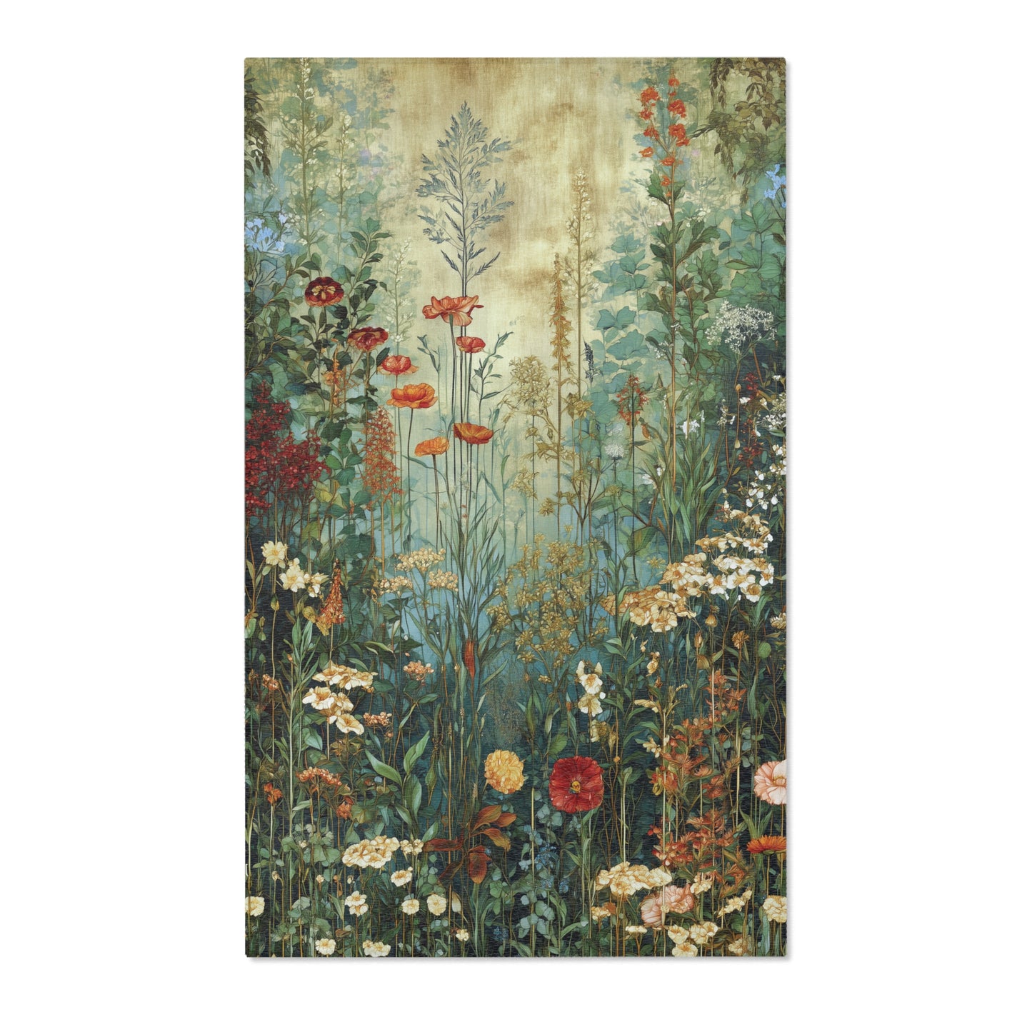 Gustav Klimt Inspired Area Rug, Funky, Colorful, & Unique Area Rugs, Custom Print Rug or Bathmat, 3 Sizes - 24x36 in, 36x60 in and 48x72 in