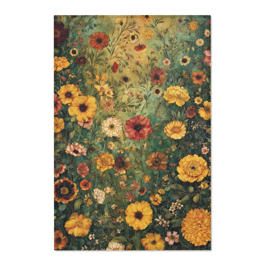 Gustav Klimt Inspired Area Rug, Funky, Colorful, & Unique Area Rugs, Custom Print Rug or Bathmat, 3 Sizes - 24x36 in, 36x60 in and 48x72 in