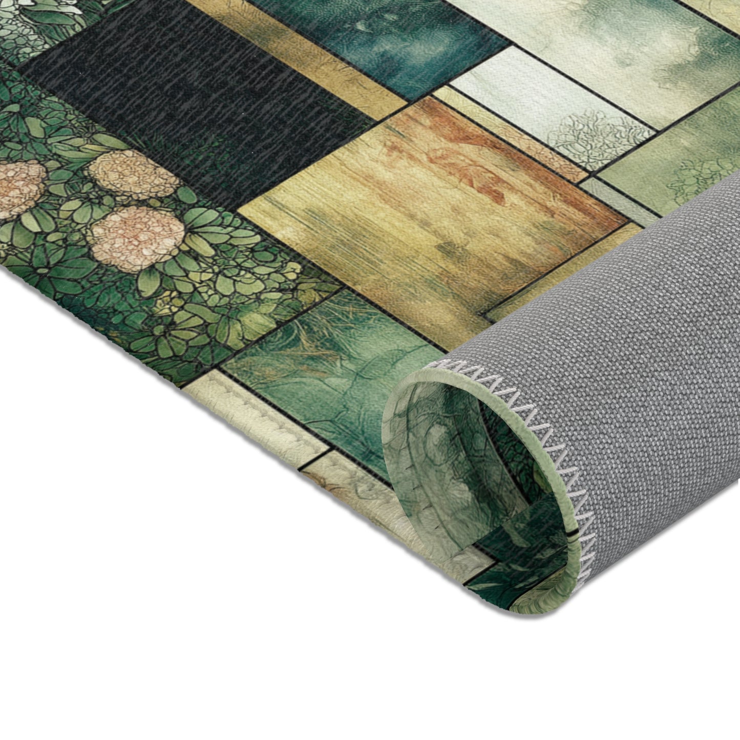 Gustav Klimt Inspired Area Rug, Funky, Colorful, & Unique Area Rugs, Custom Print Rug or Bathmat, 3 Sizes - 24x36 in, 36x60 in and 48x72 in