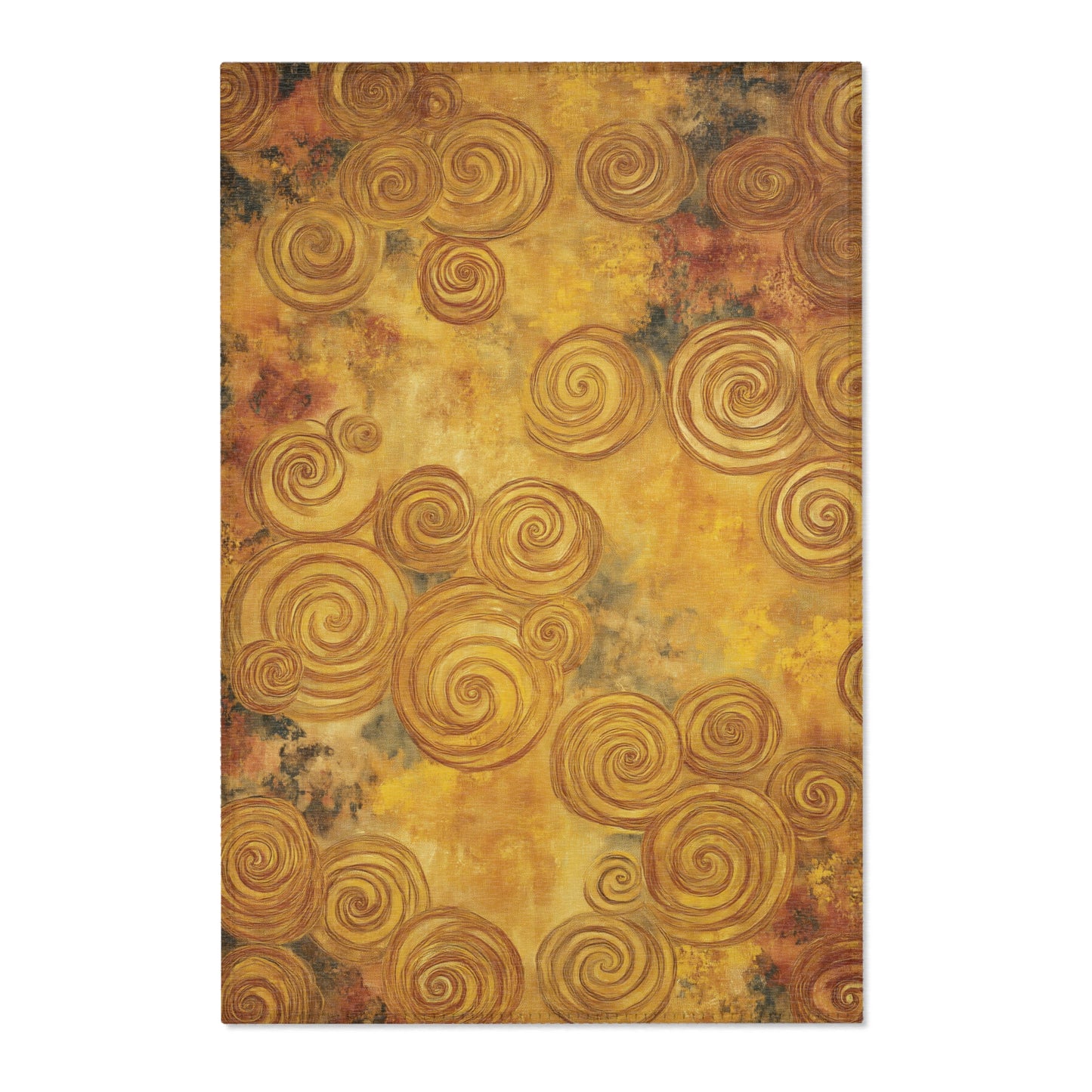 Gustav Klimt Inspired Area Rug, Funky, Colorful, & Unique Area Rugs, Custom Print Rug or Bathmat, 3 Sizes - 24x36 in, 36x60 in and 48x72 in