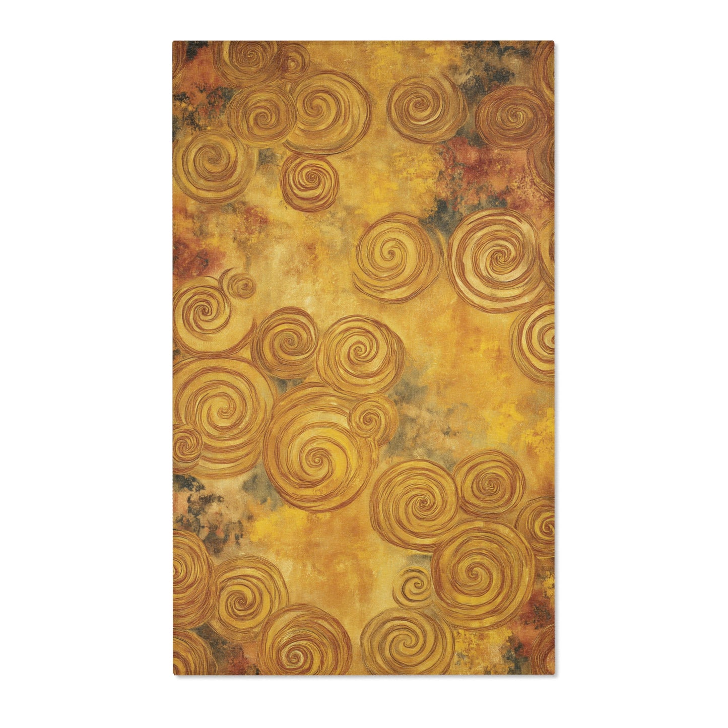 Gustav Klimt Inspired Area Rug, Funky, Colorful, & Unique Area Rugs, Custom Print Rug or Bathmat, 3 Sizes - 24x36 in, 36x60 in and 48x72 in