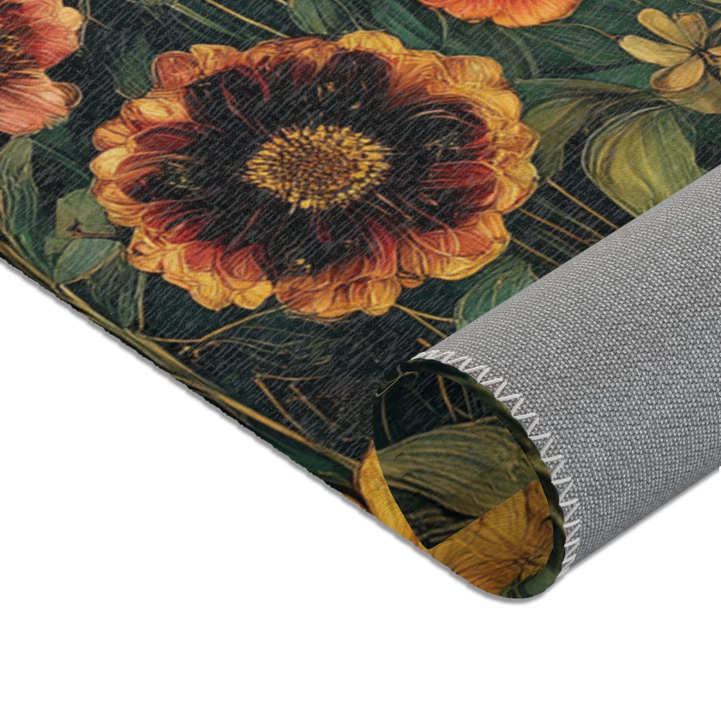 Gustav Klimt Inspired Area Rug, Funky, Colorful, & Unique Area Rugs, Custom Print Rug or Bathmat, 3 Sizes - 24x36 in, 36x60 in and 48x72 in