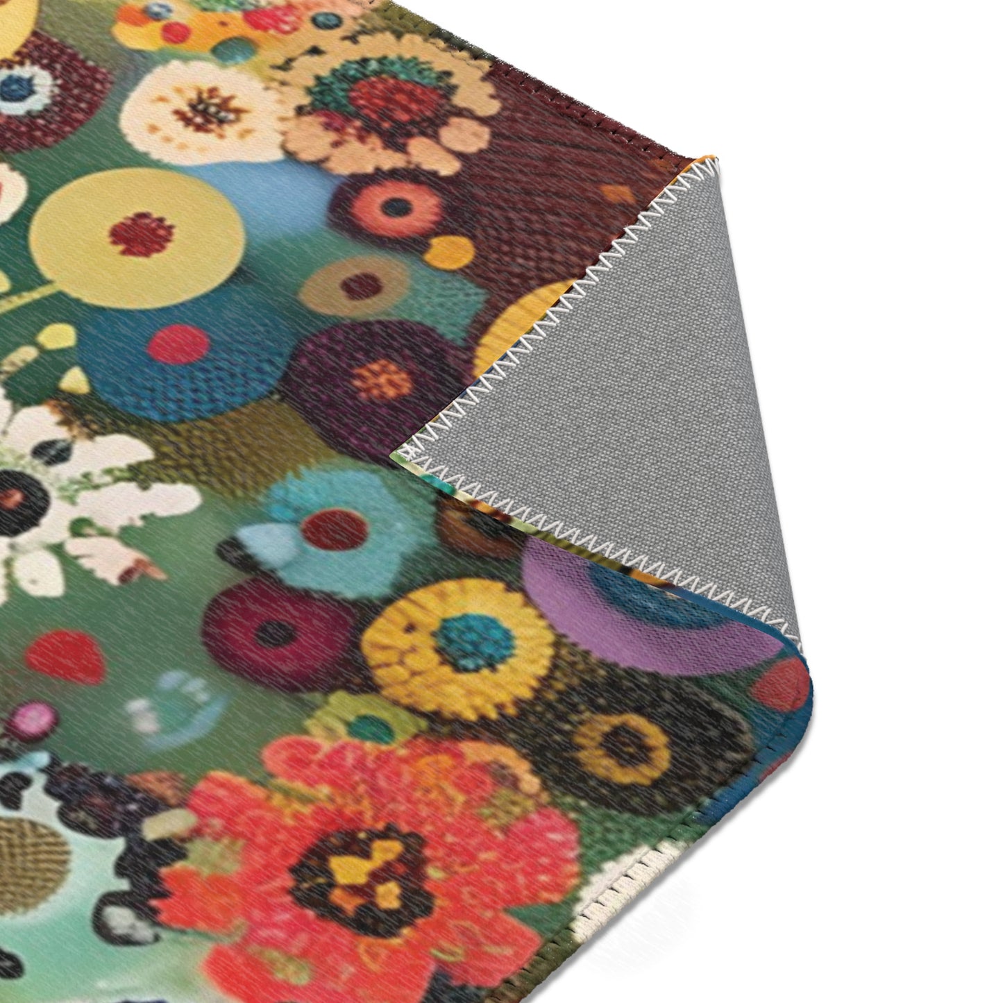 Gustav Klimt Inspired Area Rug, Funky, Colorful, & Unique Area Rugs, Custom Print Rug or Bathmat, 3 Sizes - 24x36 in, 36x60 in and 48x72 in