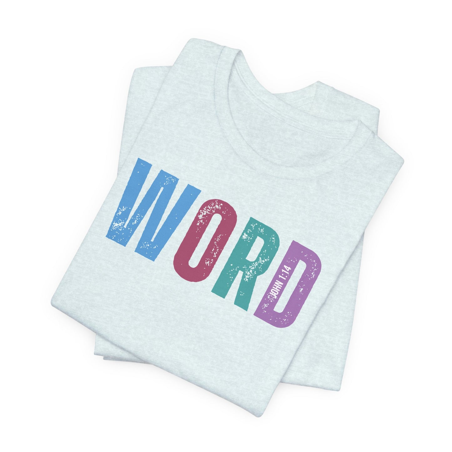Word, John 1:14 T-shirt - Unisex Jersey Short Sleeve Tee, Christian Merch, Christian Streetwear, Faith Based Shirt, Christian Apparel, Christian Shirts