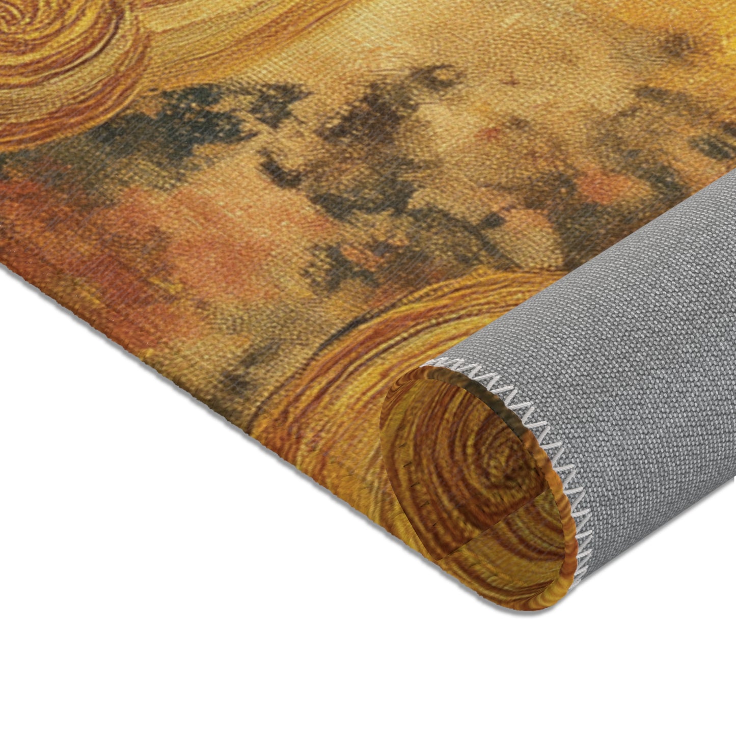 Gustav Klimt Inspired Area Rug, Funky, Colorful, & Unique Area Rugs, Custom Print Rug or Bathmat, 3 Sizes - 24x36 in, 36x60 in and 48x72 in
