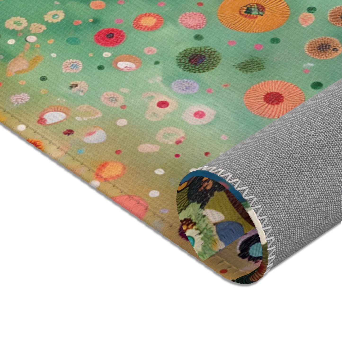 Gustav Klimt Inspired Area Rug, Funky, Colorful, & Unique Area Rugs, Custom Print Rug or Bathmat, 3 Sizes - 24x36 in, 36x60 in and 48x72 in