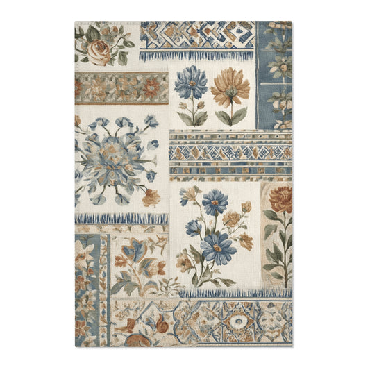 Moroccan Area Rug, Low Pile, Funky, Colorful, & Unique Area Rugs, Custom Print Rug or Bathmat, 3 Sizes - 24x36 in, 36x60 in and 48x72 in
