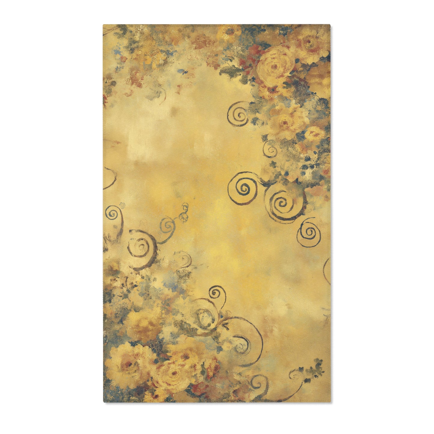 Gustav Klimt Inspired Area Rug, Funky, Colorful, & Unique Area Rugs, Custom Print Rug or Bathmat, 3 Sizes - 24x36 in, 36x60 in and 48x72 in