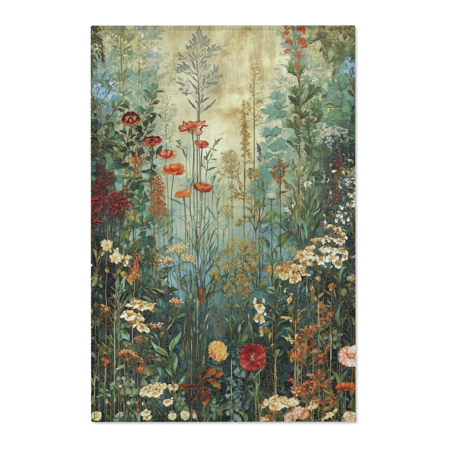 Gustav Klimt Inspired Area Rug, Funky, Colorful, & Unique Area Rugs, Custom Print Rug or Bathmat, 3 Sizes - 24x36 in, 36x60 in and 48x72 in