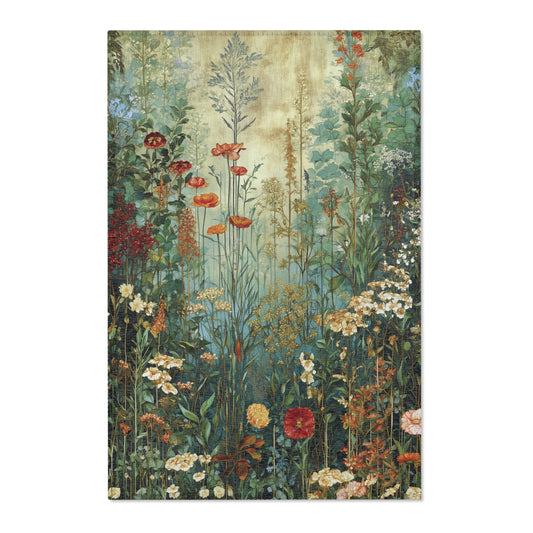Gustav Klimt Inspired Area Rug, Funky, Colorful, & Unique Area Rugs, Custom Print Rug or Bathmat, 3 Sizes - 24x36 in, 36x60 in and 48x72 in