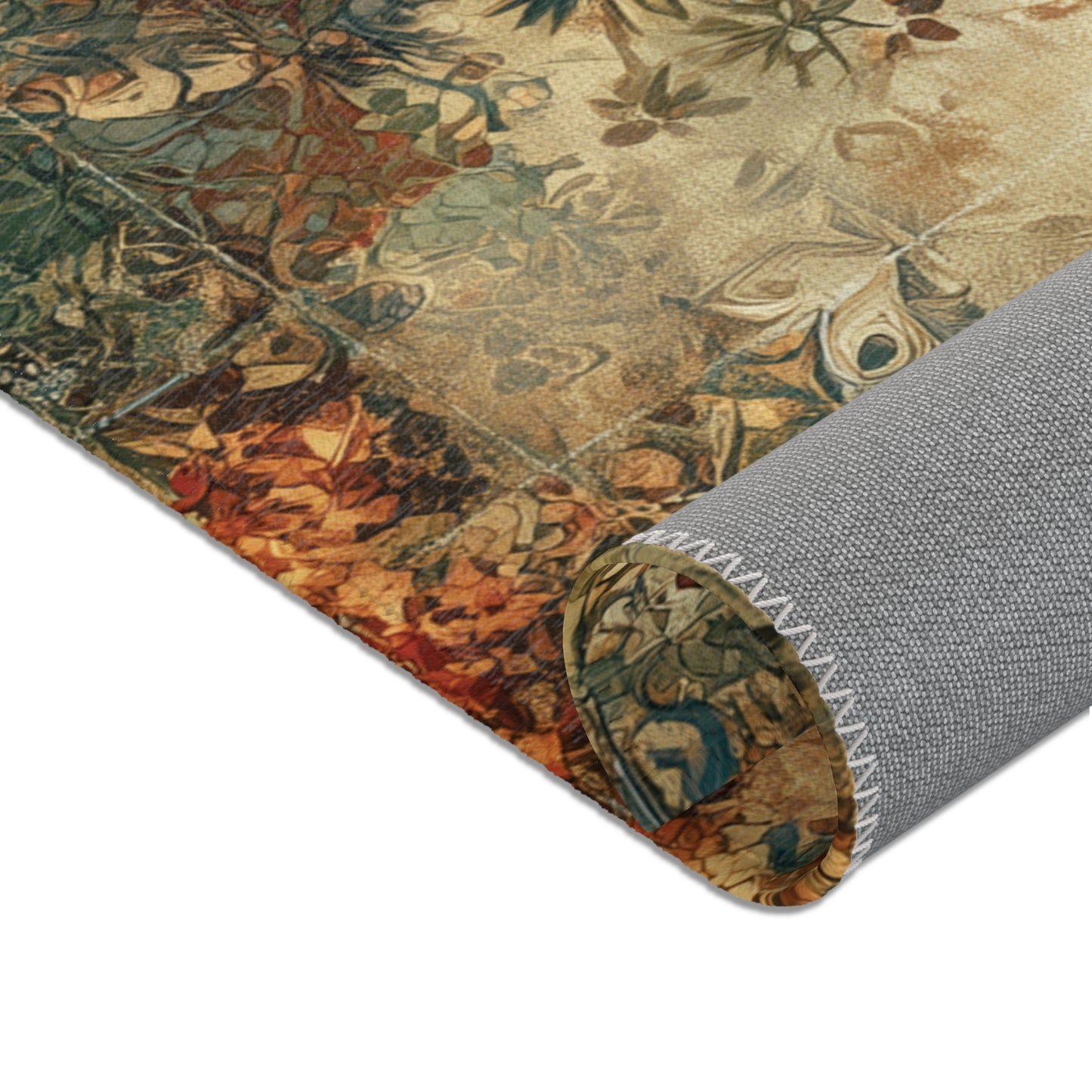 Gustav Klimt Inspired Area Rug, Funky, Colorful, & Unique Area Rugs, Custom Print Rug or Bathmat, 3 Sizes - 24x36 in, 36x60 in and 48x72 in