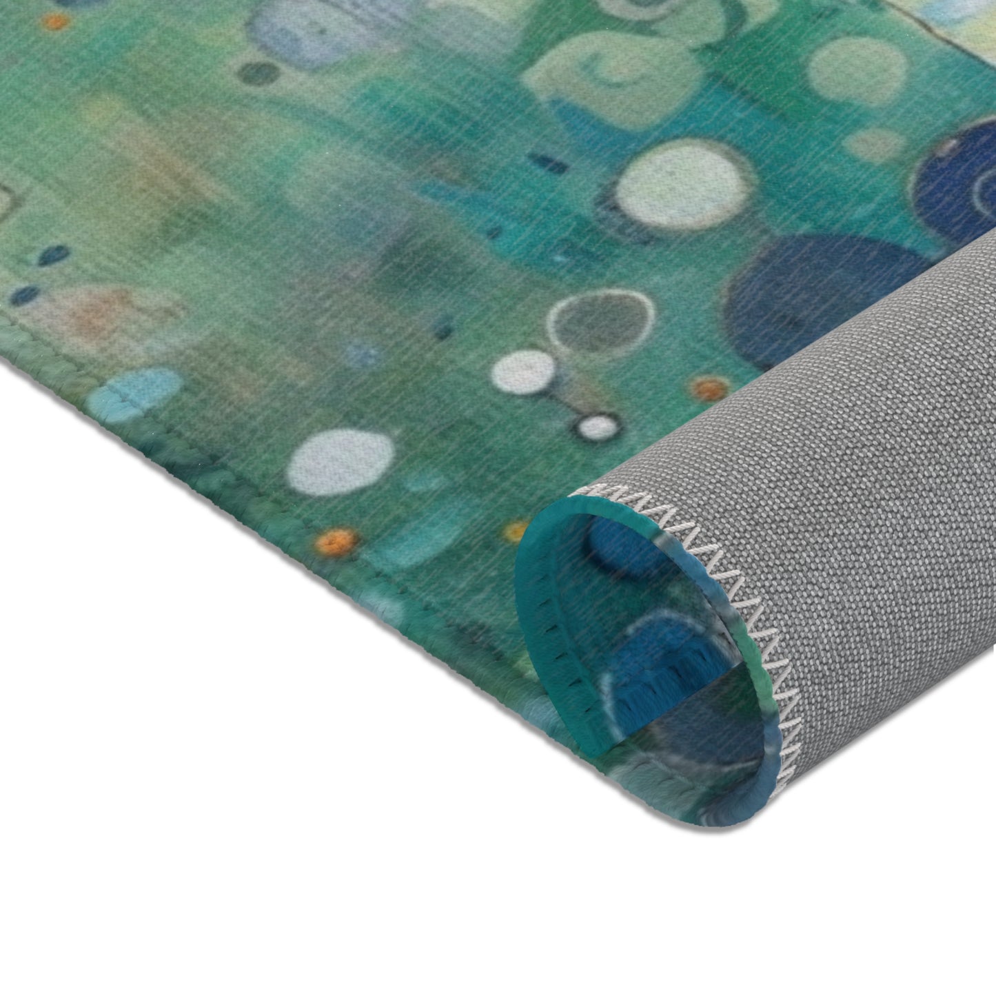 Gustav Klimt Inspired Area Rug, Funky, Colorful, & Unique Area Rugs, Custom Print Rug or Bathmat, 3 Sizes - 24x36 in, 36x60 in and 48x72 in