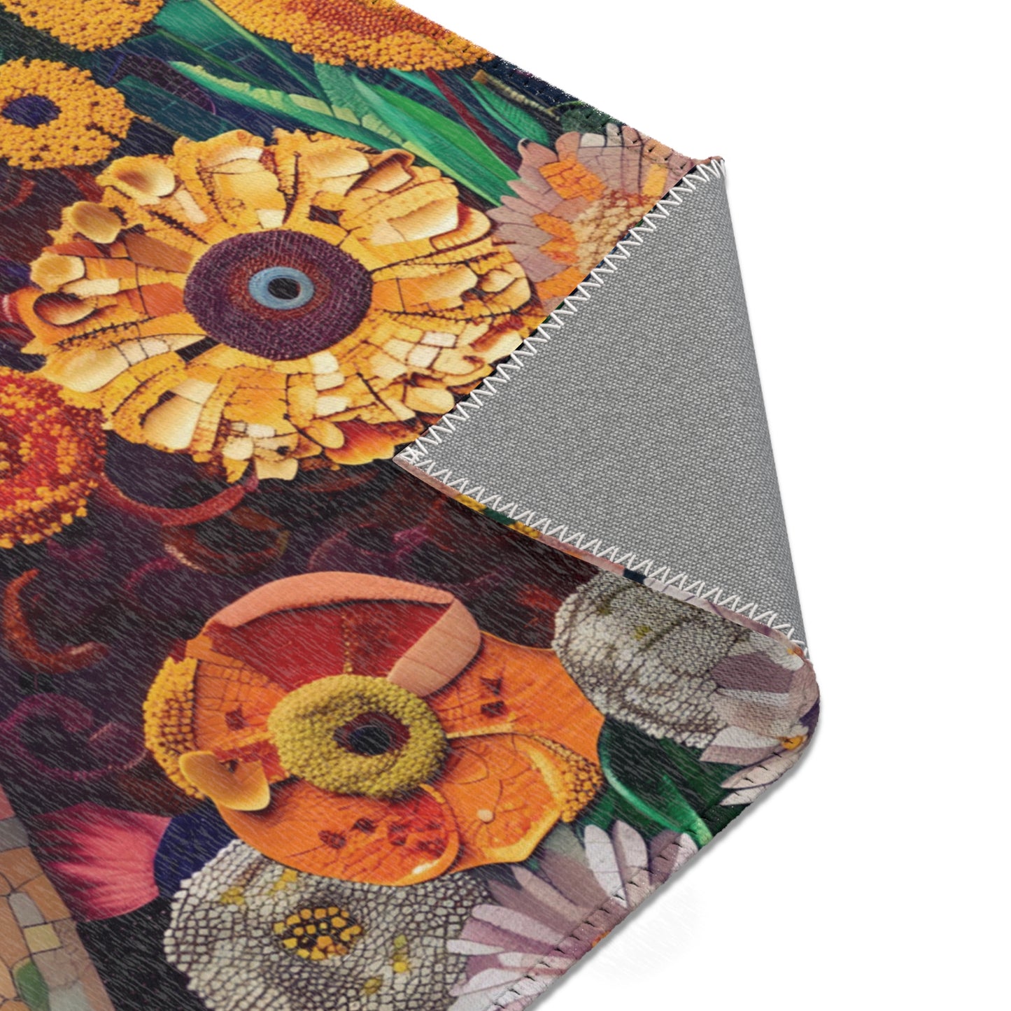 Gustav Klimt Inspired Area Rug, Funky, Colorful, & Unique Area Rugs, Custom Print Rug or Bathmat, 3 Sizes - 24x36 in, 36x60 in and 48x72 in