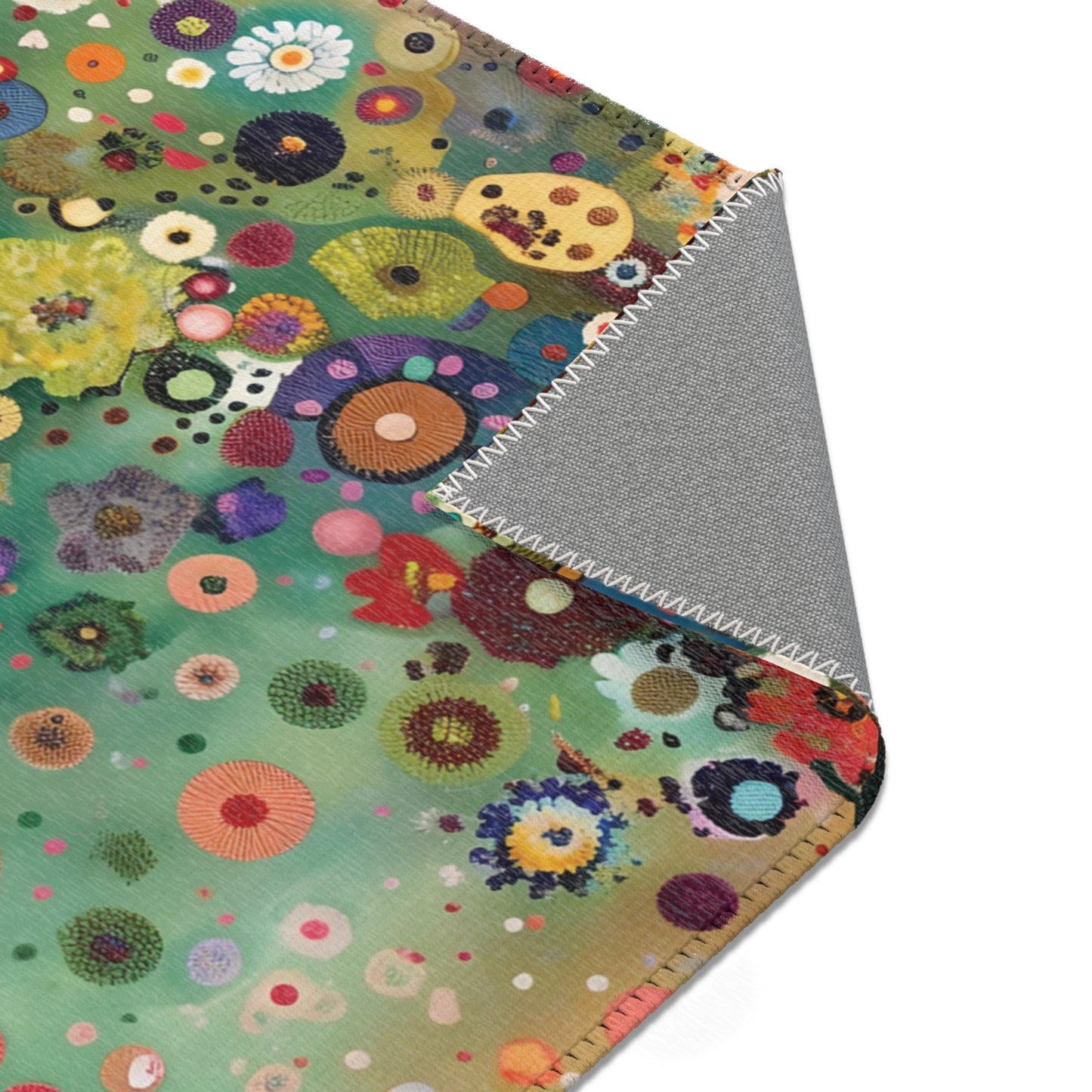 Gustav Klimt Inspired Area Rug, Funky, Colorful, & Unique Area Rugs, Custom Print Rug or Bathmat, 3 Sizes - 24x36 in, 36x60 in and 48x72 in