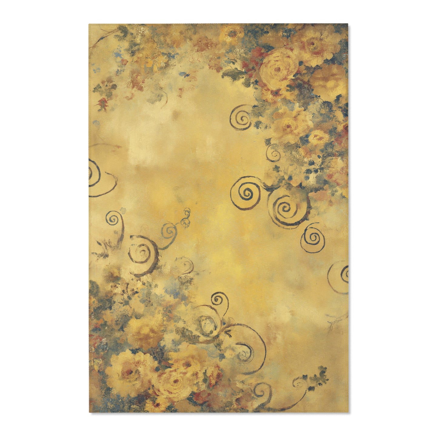 Gustav Klimt Inspired Area Rug, Funky, Colorful, & Unique Area Rugs, Custom Print Rug or Bathmat, 3 Sizes - 24x36 in, 36x60 in and 48x72 in