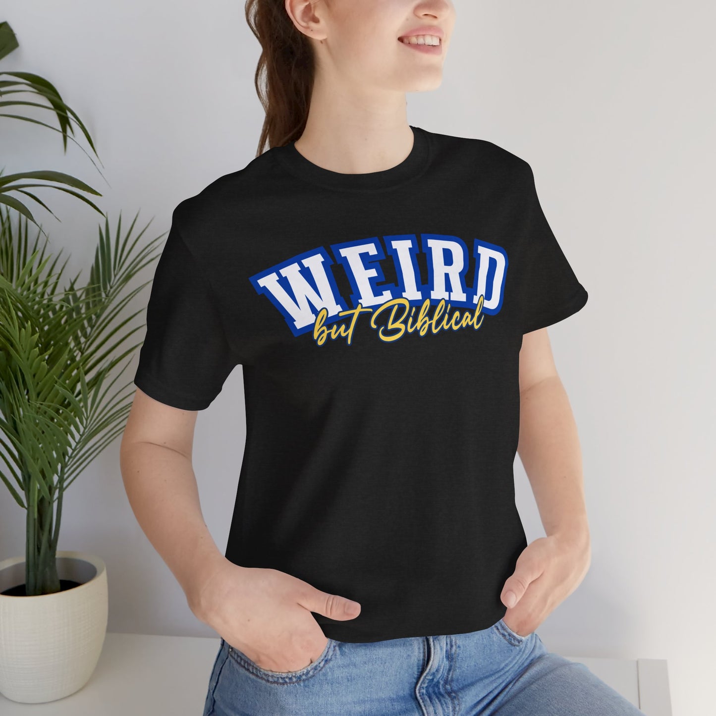 Weird But Biblical Unisex Softstyle T-Shirt - Faith Tee, Religious Shirt, Inspirational Christian Clothing, Bible Quote Top, Christian