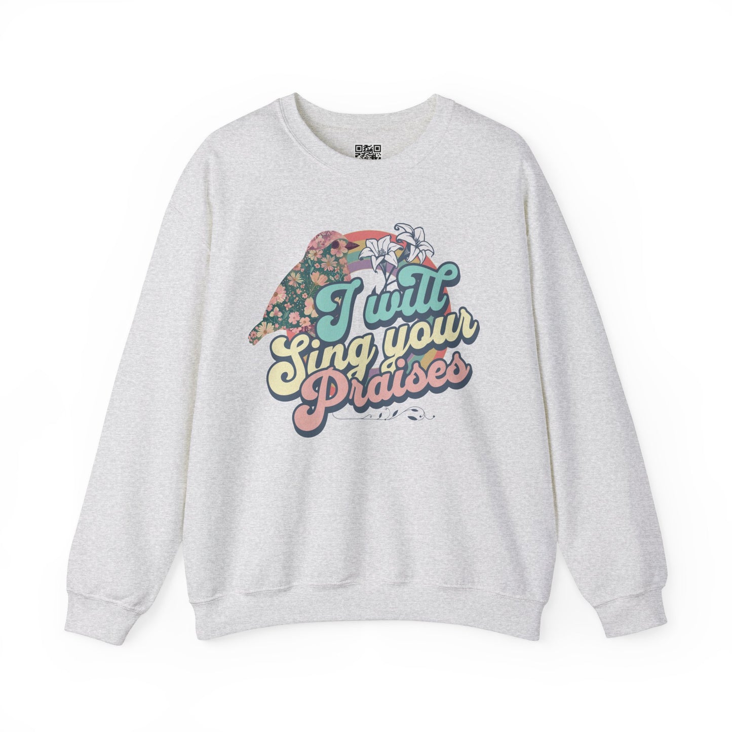 I Will Sing Your Praises Unisex Heavy Blend Crewneck Sweatshirt, Christian Merch, Christian Streetwear, Ministry Shirt, Faith Based Shirt, Jesus Apparel