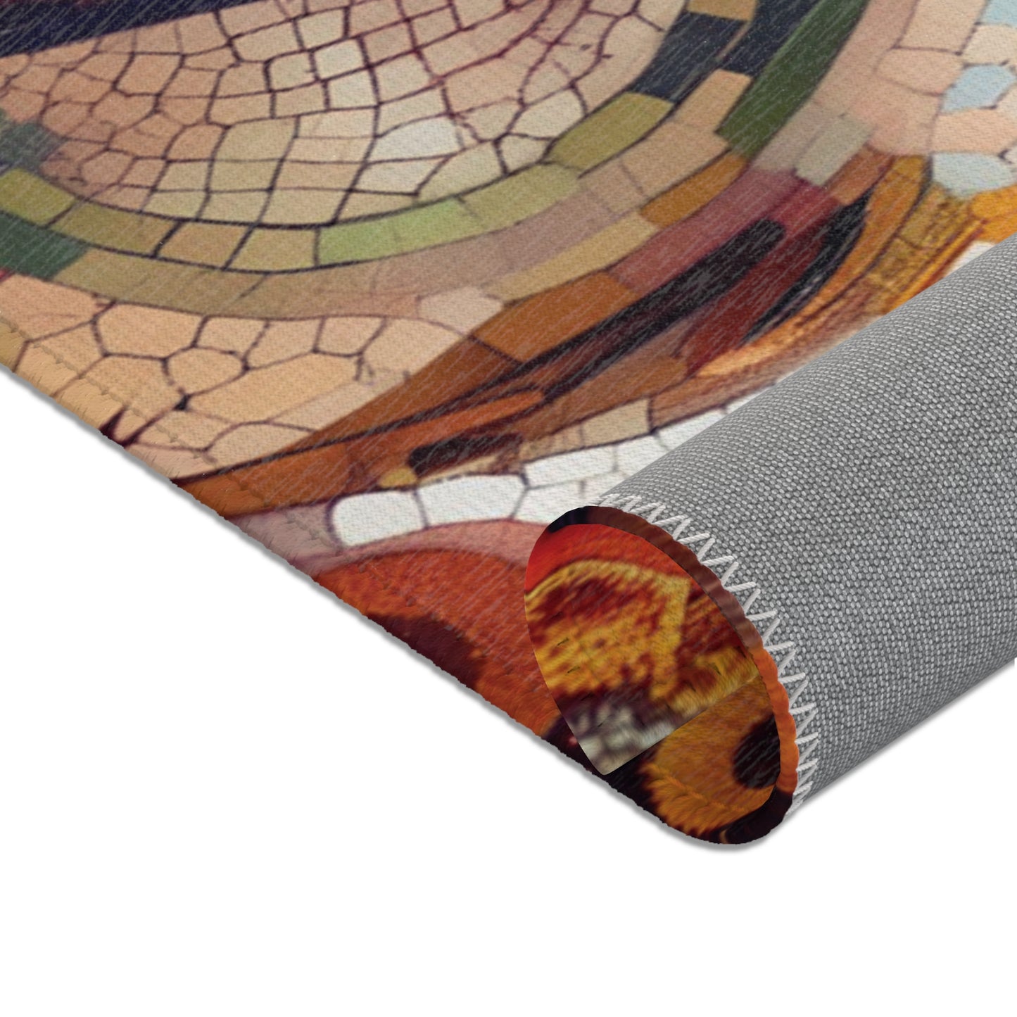 Gustav Klimt Inspired Area Rug, Funky, Colorful, & Unique Area Rugs, Custom Print Rug or Bathmat, 3 Sizes - 24x36 in, 36x60 in and 48x72 in