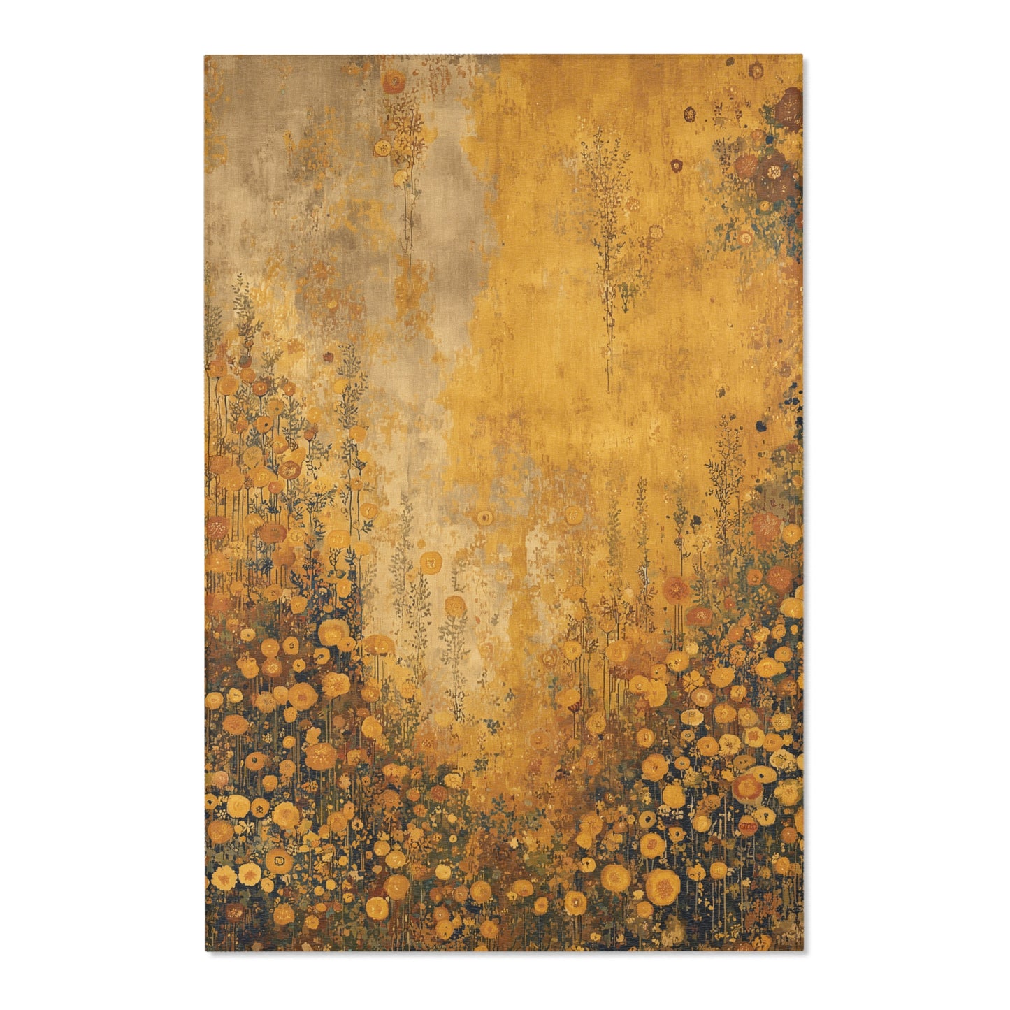 Gustav Klimt Inspired Area Rug, Funky, Colorful, & Unique Area Rugs, Custom Print Rug or Bathmat, 3 Sizes - 24x36 in, 36x60 in and 48x72 in