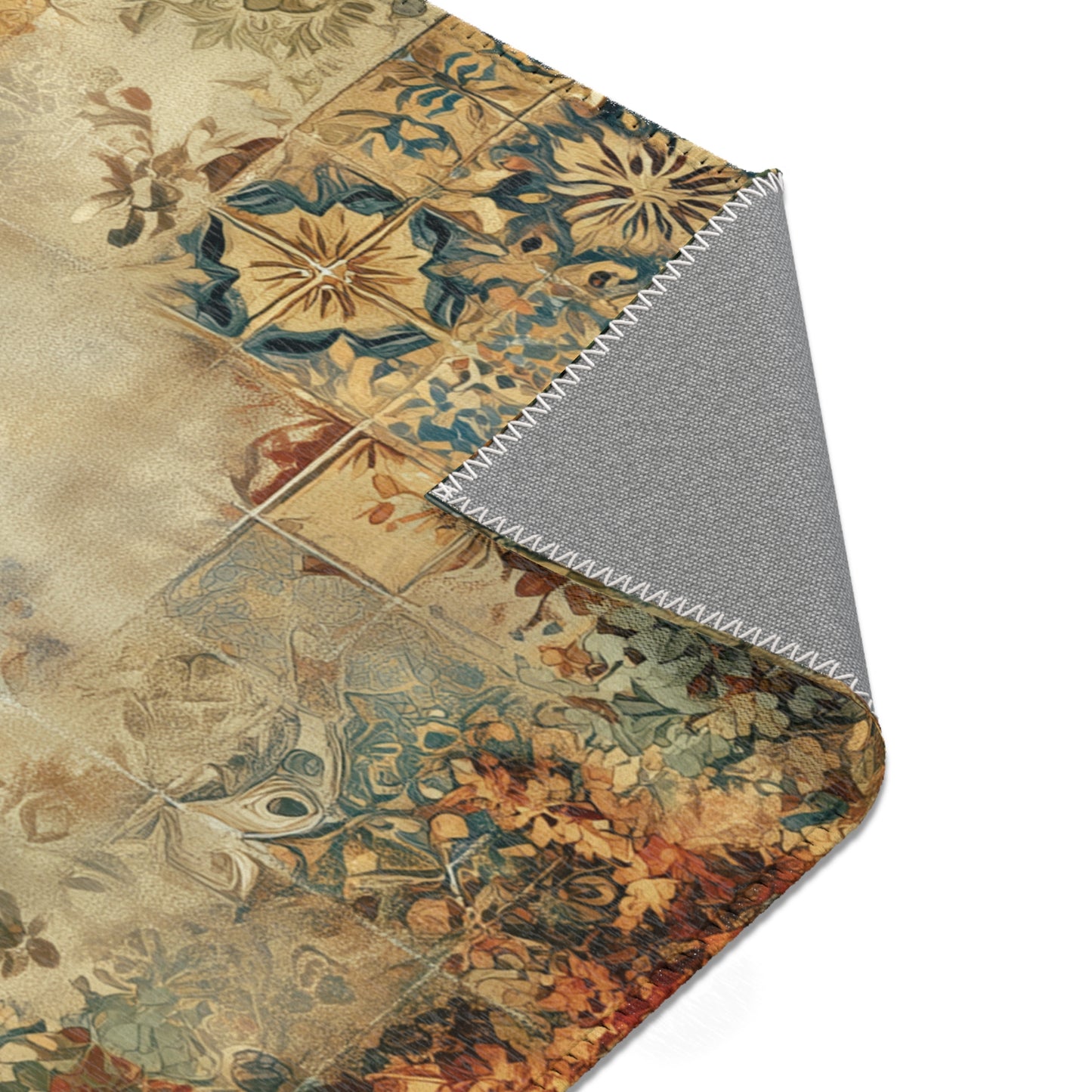 Gustav Klimt Inspired Area Rug, Funky, Colorful, & Unique Area Rugs, Custom Print Rug or Bathmat, 3 Sizes - 24x36 in, 36x60 in and 48x72 in