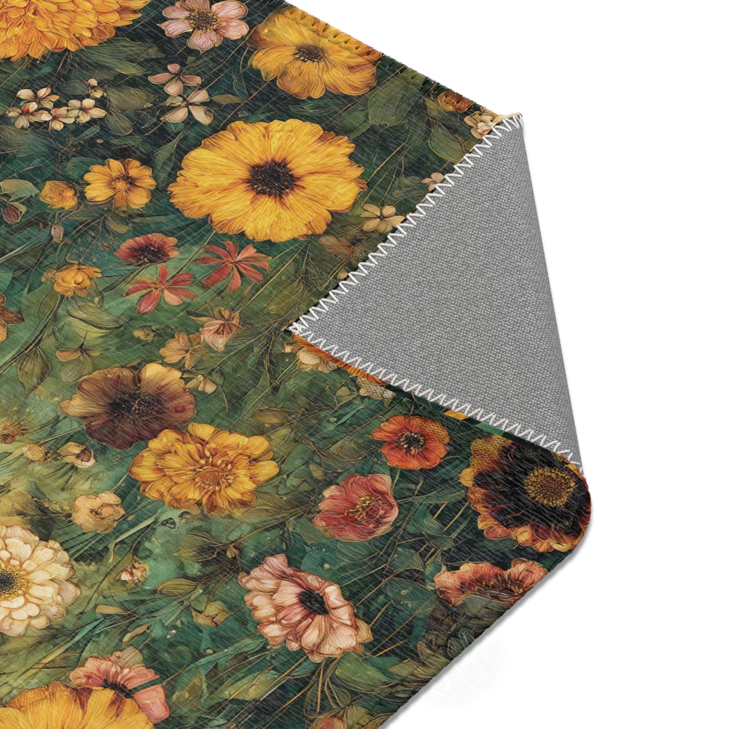 Gustav Klimt Inspired Area Rug, Funky, Colorful, & Unique Area Rugs, Custom Print Rug or Bathmat, 3 Sizes - 24x36 in, 36x60 in and 48x72 in