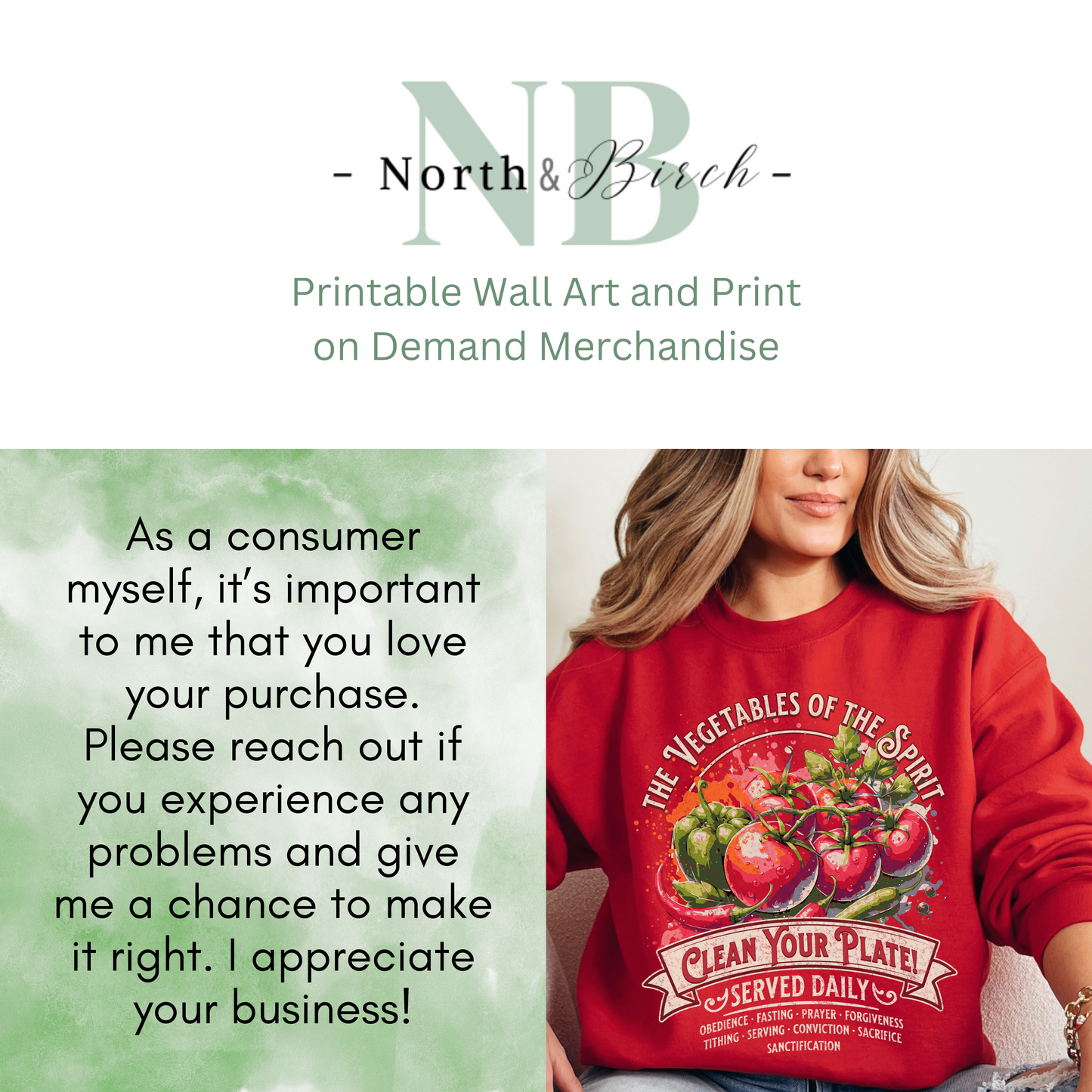 Vegetables of the Spirit Unisex Heavy Blend Crewneck Sweatshirt, Humorous Christian Merch, Christian Streetwear, Ministry Shirt, Faith Based Shirt, Praise Sweater