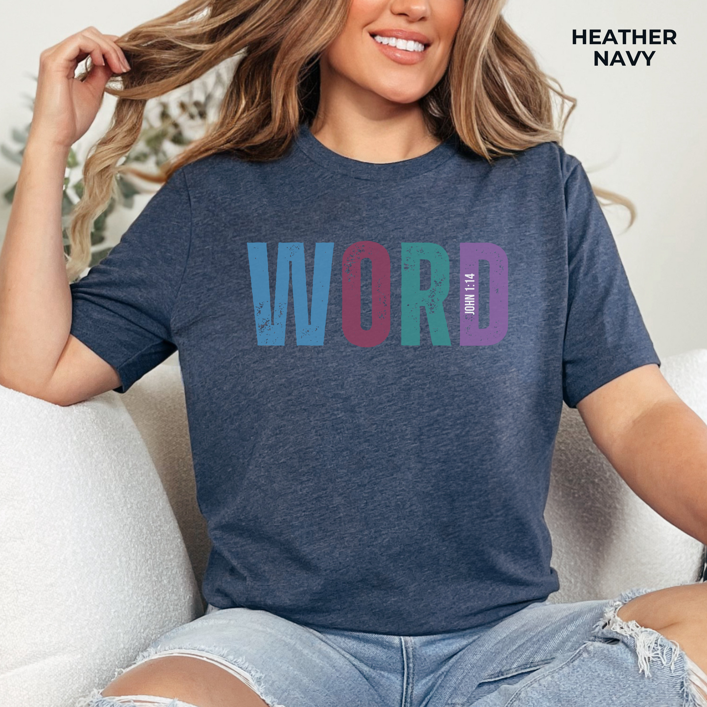 Word, John 1:14 T-shirt - Unisex Jersey Short Sleeve Tee, Christian Merch, Christian Streetwear, Faith Based Shirt, Christian Apparel, Christian Shirts