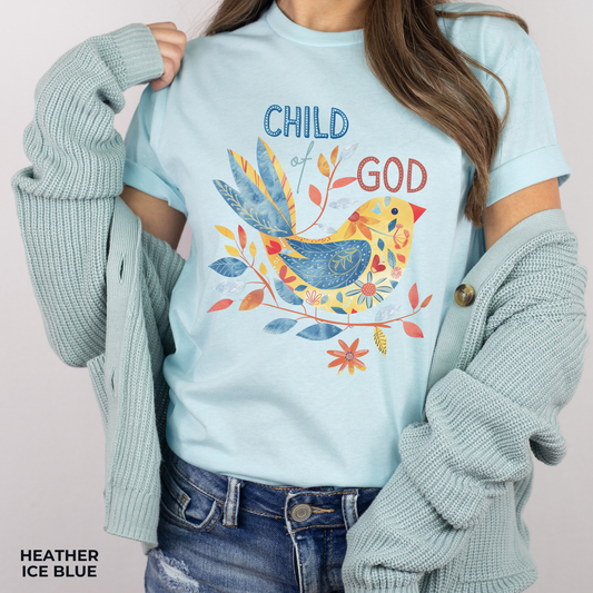 Child of God Unisex Jersey Short Sleeve Tee, Christian Merch, Jesus Loves You, Faith Based Shirt, Christian Apparel, Jesus Apparel
