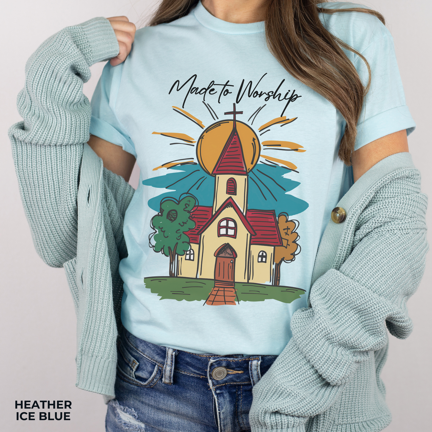 Made to Worship T-shirt - Unisex Jersey Short Sleeve Tee, Christian Merch, Christian Streetwear, Faith Based Shirt, Christian Apparel, Christian Shirts