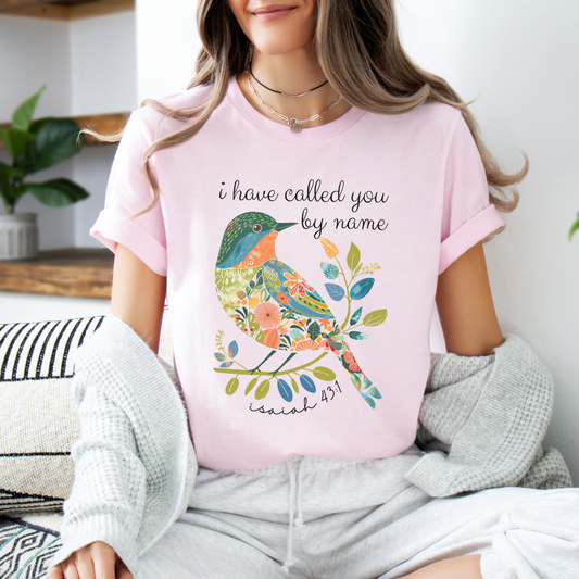 I Have Called You by Name Unisex Jersey Short Sleeve Tee, Christian Merch, Jesus Loves You, Faith Based Shirt, Christian Apparel, Jesus Apparel