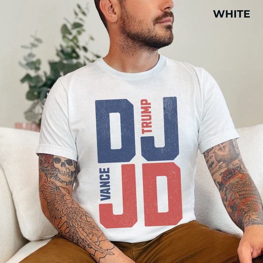 Trump Vance T-Shirt - Unisex Jersey Short Sleeve Tee, Election Apparel, Election 2024, Trump Apparel, Freedom, In God We Trust, Trump Tee