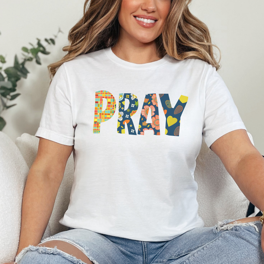 Pray Unisex Jersey Short Sleeve Tee, Christian Merch, Jesus Loves You, Faith Based Shirt, Christian Apparel, Jesus Apparel