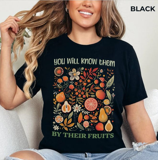 Fruits of the Spirit T-Shirt - Unisex Jersey Short Sleeve Tee, Christian Merch, Christian Streetwear, Ministry Shirt, Faith Based Shirt
