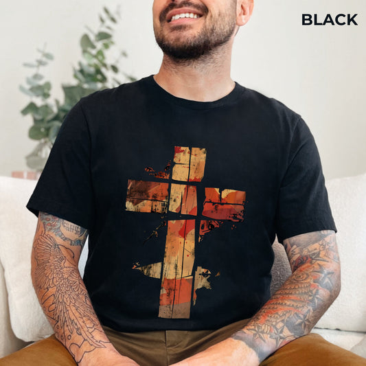 Holy Cross T-Shirt - Unisex Jersey Short Sleeve Tee, Christian Apparel, Faith Based T-Shirt, Religious Clothing, Inspirational Clothing, Jesus Apparel